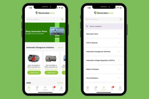 Generator Parts Mobile App