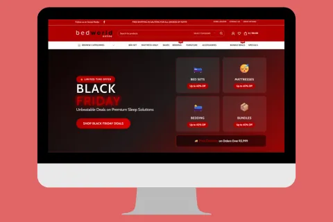 Bedworld eCommerce Website